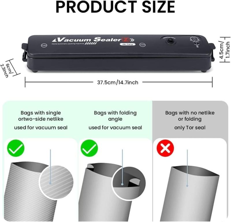 Comprar Selladora De Bolsa 100 Bolsas en Electroshopy - Ángulo 2